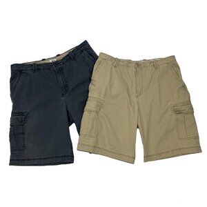 IZOD Cargo Chino Shorts Lot Mens 36